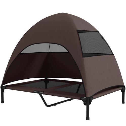 TRUUSK Hondenligstoel Outdoor Met Dak, Verhoogd Hondenbed Vo, Dieren en Toebehoren, Honden-accessoires, Nieuw, Verzenden