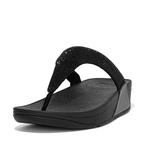 -5% FitFlop  FitFlop Lulu toepost  maat 40, Slippers, Verzenden, Zwart, Nieuw