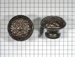 Knop bloemmotief ijzer geroest en gelakt 29 mm, Ophalen of Verzenden, Nieuw