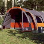 vidaXL Tunneltent 8-persoons waterdicht grijs, Caravans en Kamperen, Tenten, Nieuw, Tot en met 2