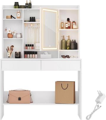 Kaptafel met LED-verlichting - 3 x instelbare lichtsterkte beschikbaar voor biedingen