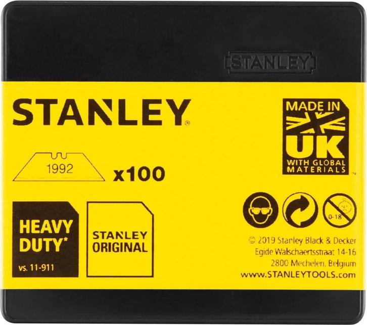 100 Stanley reservemesjes 1992 zonder gaten, Doe-het-zelf en Verbouw, Gereedschap | Handgereedschap, Nieuw, Verzenden
