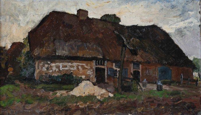 Willem Hendrik van der Nat (1864–1929) - Boerderij, Antiek en Kunst, Kunst | Schilderijen | Klassiek