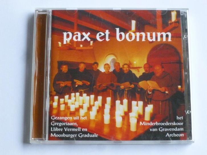 Pax et Bonum - Het Minderbroederskoor van Gravendam, Cd's en Dvd's, Cd's | Religie en Gospel, Zo goed als nieuw, Verzenden
