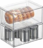 mDesign opbergbox met lade - plastic opbergdoos voor voed..., Huis en Inrichting, Keuken | Keukenbenodigdheden, Nieuw, Verzenden