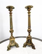 Antique paire de pique Cierge Français - Taperstick (kleine, Antiek en Kunst