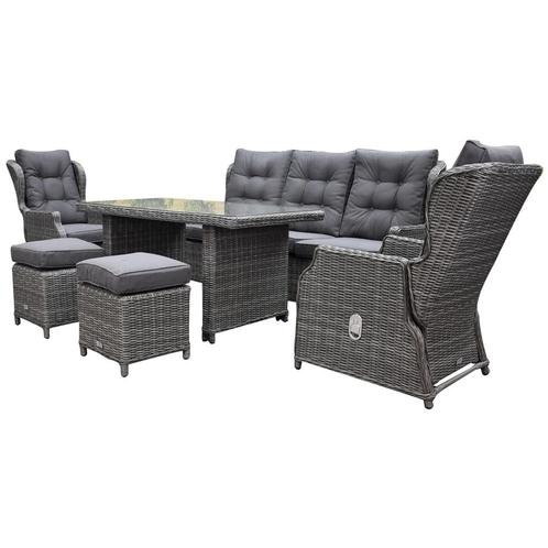 Ibiza premium stoel bank dining loungeset verstelbaar 6, Tuin en Terras, Tuinsets en Loungesets, Nieuw, Wicker, Ophalen of Verzenden