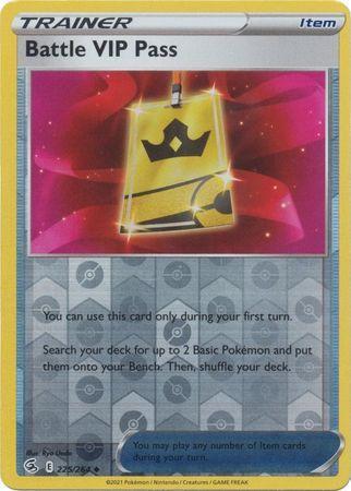 Trainer Battle VIP Pass 225/264 reverse holo (Fusion Strike), Hobby en Vrije tijd, Verzamelkaartspellen | Pokémon, Losse kaart