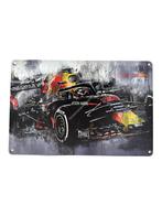 Metalen Wandbord - Max Verstappen - F1 - Formule 1 wagen, Ophalen of Verzenden, Nieuw