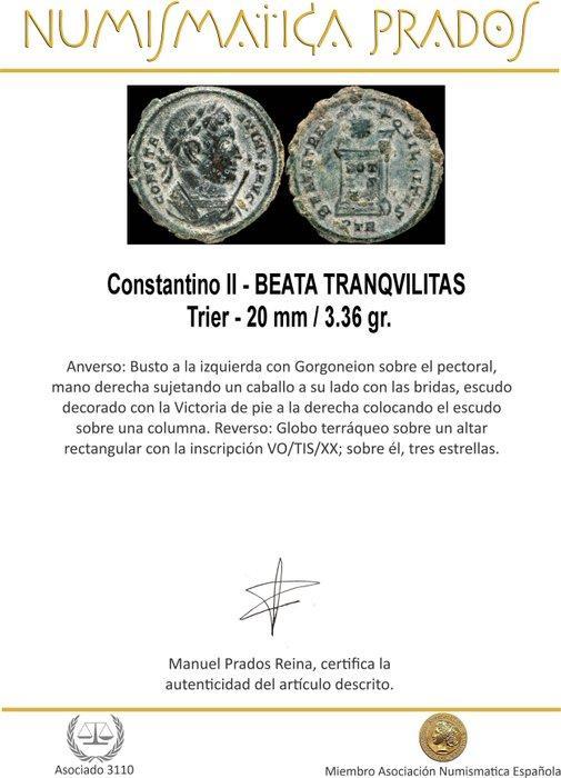 Romeinse Rijk. Constantine II, Caesar, AD 316-337., Postzegels en Munten, Munten | Europa | Niet-Euromunten