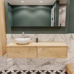Badkamermeubel BWS Madrid Washed Oak 150 cm met Topblad en, Ophalen of Verzenden, Nieuw, Bad