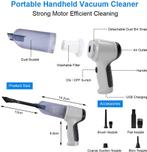 Auto Stofzuiger - Draadloos - Kruimeldief - Zuigen en Blazen, Verzenden, Zo goed als nieuw