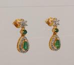 Cocktail oorbellen - 18 karaat Geel goud - 1.37ct. tw., Sieraden, Tassen en Uiterlijk, Antieke sieraden