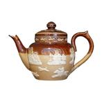 Vintage theepotje - Doulton Lambeth - Stoneware, Antiek en Kunst