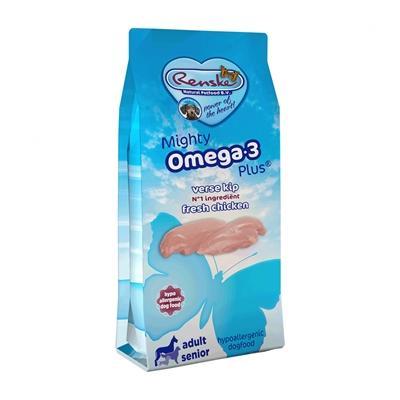 Renske Mighty Omega Plus Adult / Senior Kip/Rijst Hypoallerg, Dieren en Toebehoren, Dierenvoeding, Verzenden