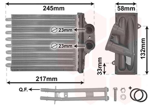KACHEL RADIATEUR VOOR FIAT 500 2015-, Auto-onderdelen, Airco en Verwarming, Nieuw, Ophalen of Verzenden