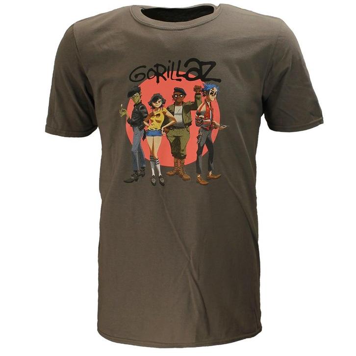 Gorillaz Group Circle Rise T-Shirt - Officiële Merchandise, Kleding | Heren, T-shirts, Verzenden