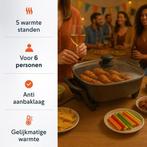 2dekans | Elektrische hapjespan met deksel - Hapjespannen -, Ophalen of Verzenden, Zo goed als nieuw