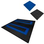 Geventileerde kliktegels zwart en blauw 6m x 6m voor dubbele, Doe-het-zelf en Verbouw, Ventilatie en Afzuiging, Verzenden, Nieuw