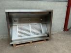 RVS Afzuigkap Dampkap met lamellen filters 140 cm, Ophalen of Verzenden, Gebruikt, RVS Meubilair