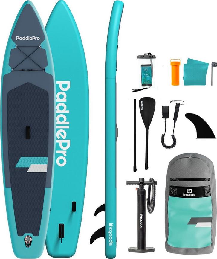 Tweedekans | LifeGoods SUP Board – Incl. Accessoires – max., Watersport en Boten, Overige Watersport en Boten, Zo goed als nieuw