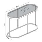 [en.casa] Bijzettafel Luleå 55x27,5x45 cm zwart, Huis en Inrichting, Tafels | Bijzettafels, Verzenden, Nieuw