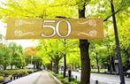 Banner 50 jubileum 180X40 cm, Ophalen of Verzenden, Nieuw
