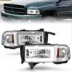ANZO 94-02 Dodge RAM Crystal Headlight - w/ Light Bar Chrome, Auto-onderdelen, Ophalen of Verzenden, Nieuw