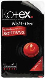 KOTEX NIGHT TIME MAXI MAANDVERBAND PAK 10 STUKS, Verzenden, Nieuw