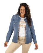 Blauwe jeans blouse van Miss Sister, Kleding | Dames, Blouses en Tunieken, Nieuw, Verzenden