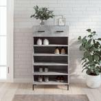 vidaXL Schoenenkast 60x35x105 cm bewerkt hout betongrijs, Huis en Inrichting, Kasten | Overige, Verzenden, Nieuw