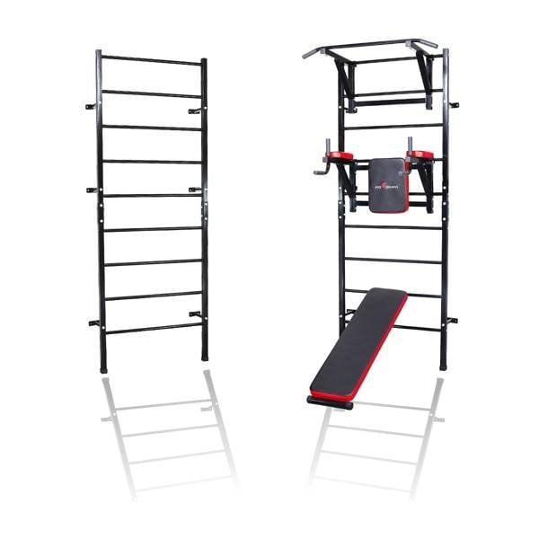 Compacte trainingsladder voor kleine ruimtes - Inclusief..., Sport en Fitness, Turnen, Zwart, Nieuw, Overige typen, Ophalen of Verzenden
