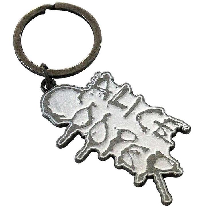 Alice Cooper Dripping Logo Silver Sleutelhanger off. merch., Verzamelen, Muziek, Artiesten en Beroemdheden, Gebruiksvoorwerp, Nieuw