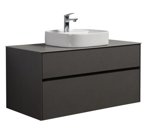 Badkamermeubel Set Hamilton 100 cm Steen Grijs Badmeubel, Huis en Inrichting, Badkamer | Badkamermeubels, Nieuw, Wastafelkast