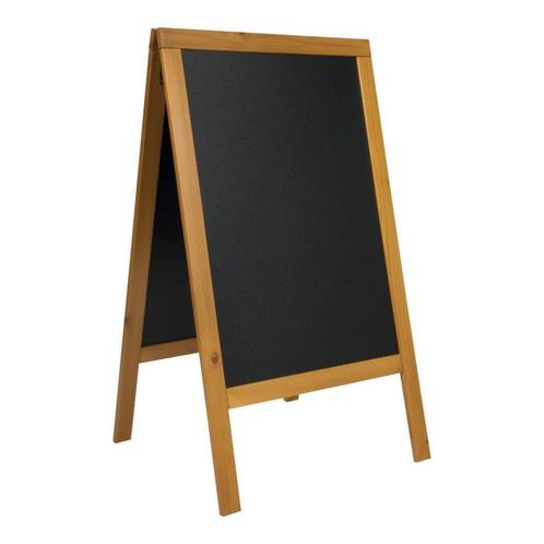 Stoepbord WOODY | Teak | 69x125cm, Zakelijke goederen, Horeca | Keukenapparatuur, Nieuw in verpakking, Verzenden