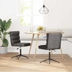 vidaXL Eetkamerstoelen 2 st kunstleer zwart, Verzenden, Nieuw, Zwart