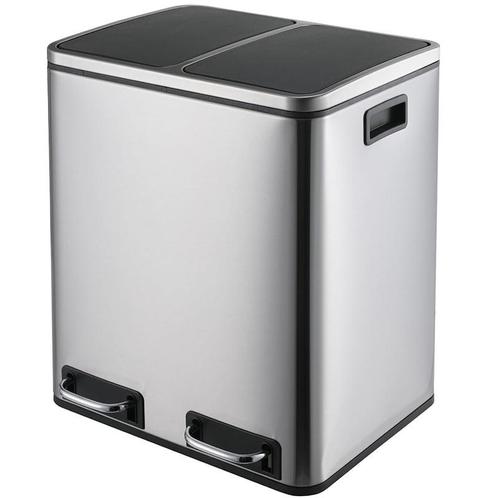 Afvalemmer 30 liter - prullenbak keuken - 2x15 liter -, Huis en Inrichting, Woonaccessoires | Prullenbakken, Verzenden