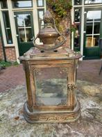 Lantaarn - CANDLE LANTERN - 34 cm - Glas, Metaal, Antiek en Kunst