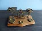 Bureauset - Antieke brievenweegschaal met originele messing, Antiek en Kunst, Curiosa en Brocante