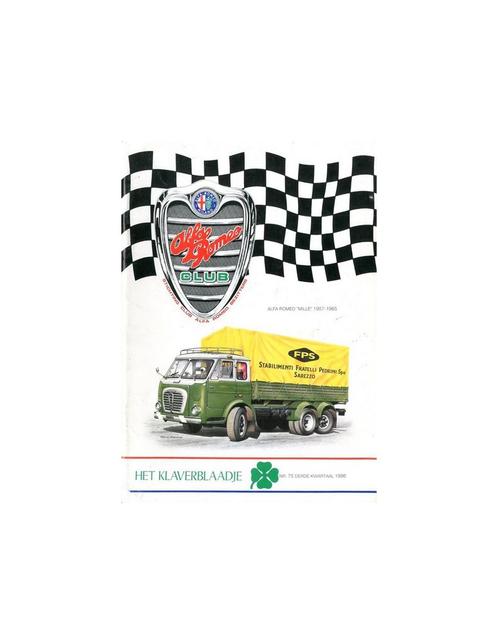 1996 ALFA ROMEO CLUB HET KLAVERBLAADJE 75 NEDERLANDS, Boeken, Auto's | Folders en Tijdschriften, Alfa Romeo