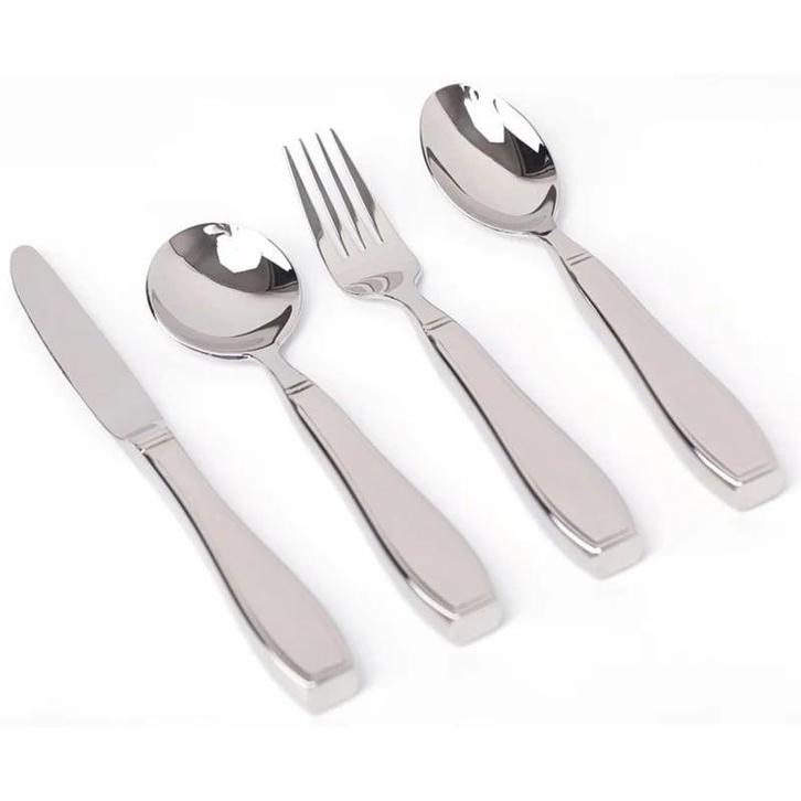 Verzwaard bestek 4-delig edelstaal, Diversen, Verpleegmiddelen, Ophalen of Verzenden