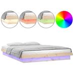 Houten Bed 150x200 LED | Laatste Stuk!, Ophalen of Verzenden, Overige maten, 200 cm, Hout