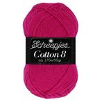 Scheepjes Cotton 8 - 720 fuchsia - Katoen Garen, Hobby en Vrije tijd, Breien en Haken, Ophalen of Verzenden, Nieuw