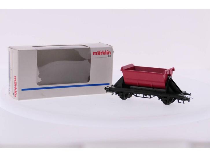 Schaal H0 Märklin 4413 kiepwagen in het rood #3007, Hobby en Vrije tijd, Modeltreinen | H0, Overige typen, Zo goed als nieuw, Märklin