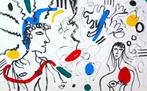 0xec6d0 (XX-XXI) - Le coup de foudre Français (Mouvement Le, Antiek en Kunst, Kunst | Schilderijen | Modern