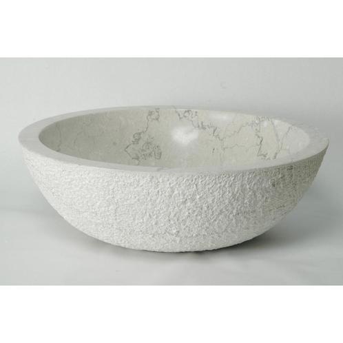 Waskom Imso Lavabo Rotondo Grigio Grezzo Marmer 45x15cm, Doe-het-zelf en Verbouw, Sanitair, Ophalen of Verzenden