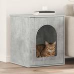 vidaXL Kattenhuis Beton 53 x 52 x 62 cm Bewerkt hout, Dieren en Toebehoren, Katten-accessoires, Verzenden, Nieuw