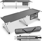 TRESKO® Campingbed - Veldbed - Ligbed - Kampeerbed - Grijs, Caravans en Kamperen, Verzenden, Nieuw