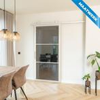 Stalen Schuifdeur - 3 Vlaks - Wit - Maatwerk - Rook glas, Doe-het-zelf en Verbouw, Kozijnen en Schuifpuien, Nieuw, Metaal, Inclusief glas