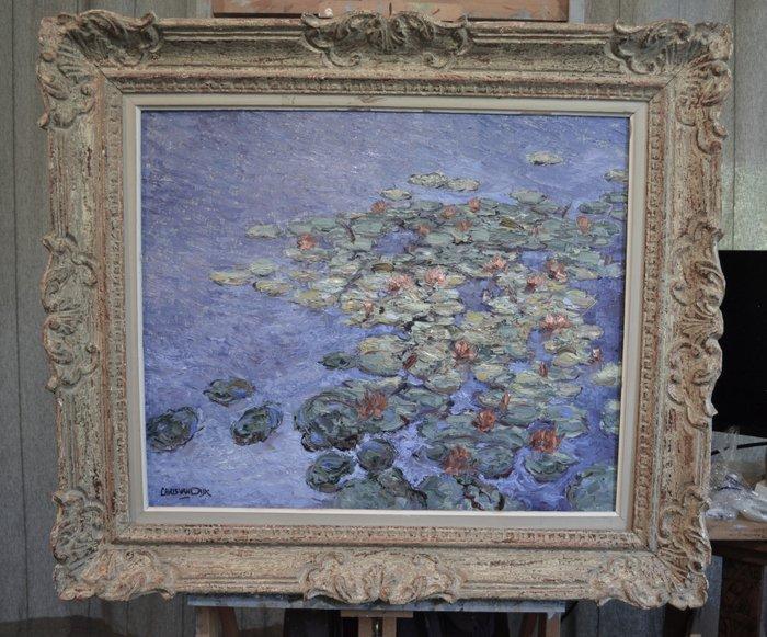 Chris van Dijk (1952) - Impressionist  Nymphea Aurora, Antiek en Kunst, Kunst | Schilderijen | Klassiek